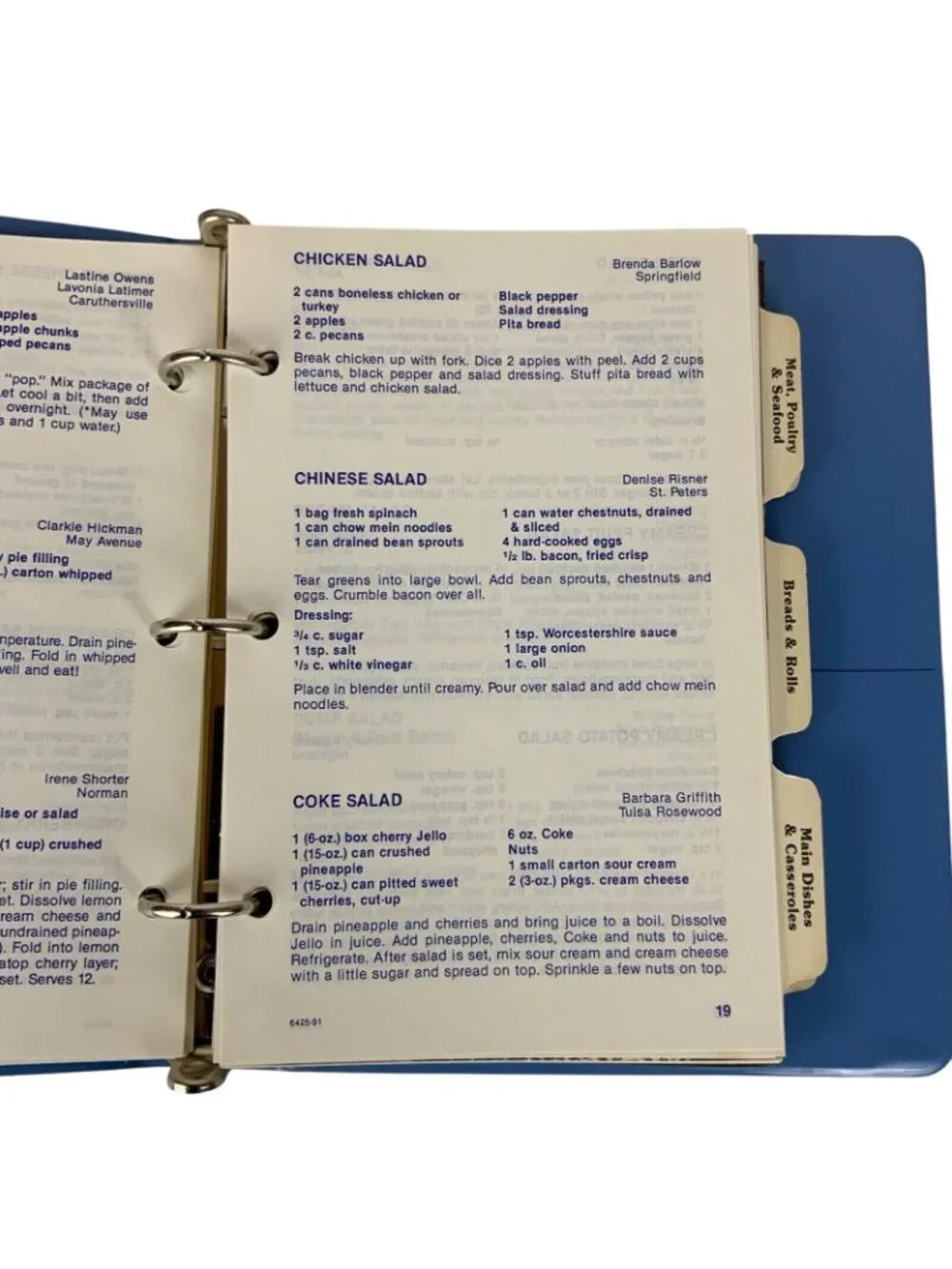 Cooking With Grace Cookbook Tri-State District Wesleyan Women International 1991